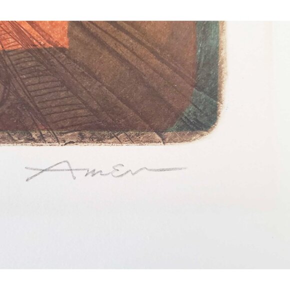 Irving Amen Vintage  Music #2 Wall Art Print 124/200 Signed - Picture 4 of 8